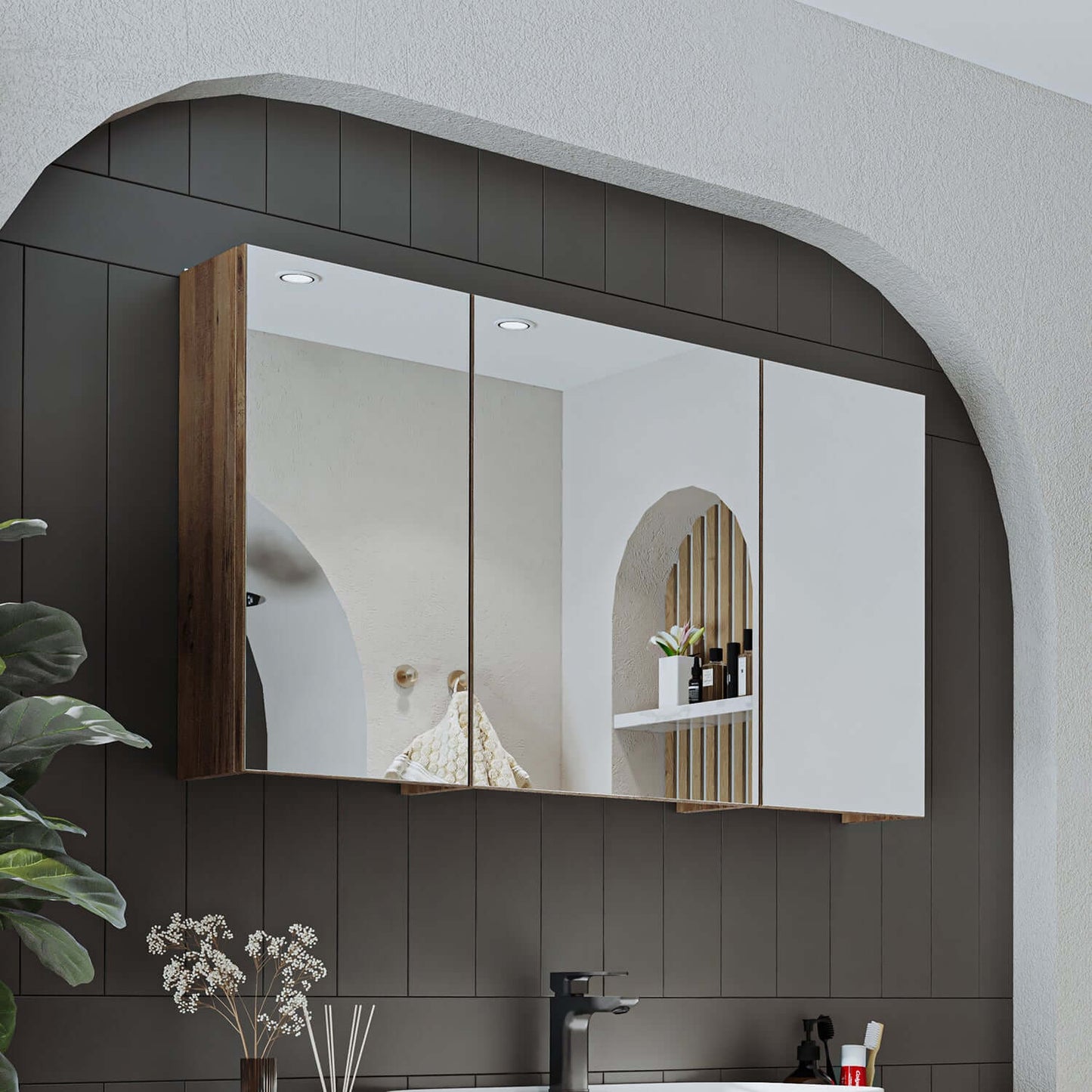 Roomart juego de muebles de baño GUSTO-ATL 120 cm 4 piezas con lavabo de cerámica- mueble de baño, lavabo, muebles de baño, mueble de baño, baño, con, mueble de baño, mueble de baño, juego, lavabo, muebles