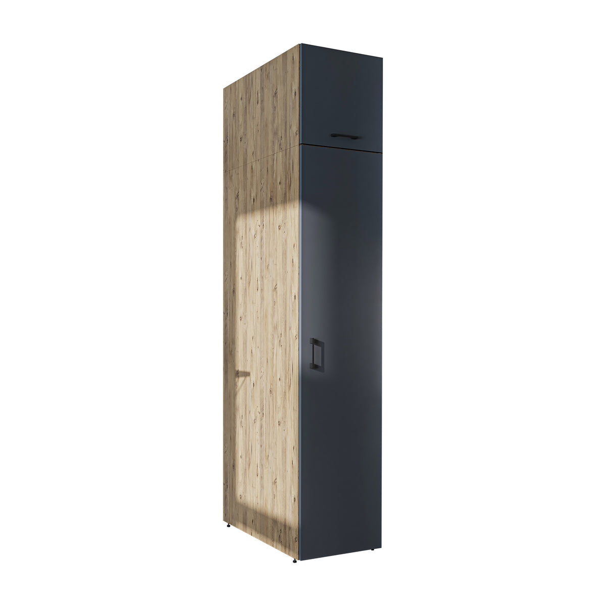 Roomart - DORA Armario alto 45cm ancho - Blanco - Roble blanco - Roble - Roble antracita - armario lavadora, estante lavadora, torre lavadora, armario, blanco, lavadoras, armario bajo, lavadora, secadora, armario hogar, armarios, armario baño, alto