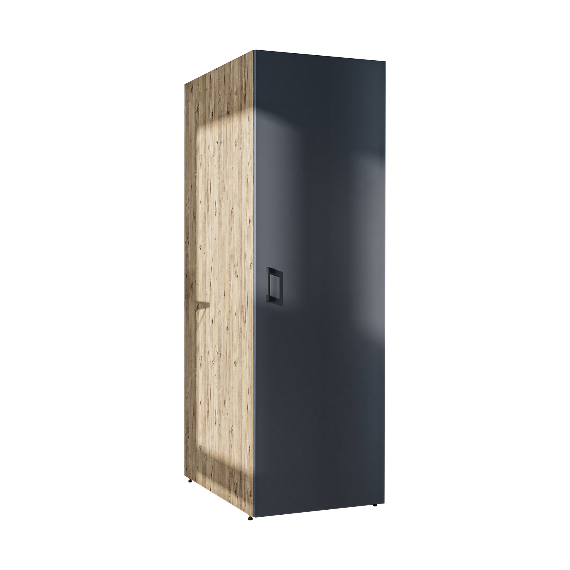 Roomart - DORA Armario Alto 60cm Ancho - Blanco - Roble Blanco - Roble Antracita - armario lavadora, estante lavadora, torre lavadora, armario, blanco, lavadoras, armario bajo, lavadora, secadora, armario hogar, armarios, armario baño, alto