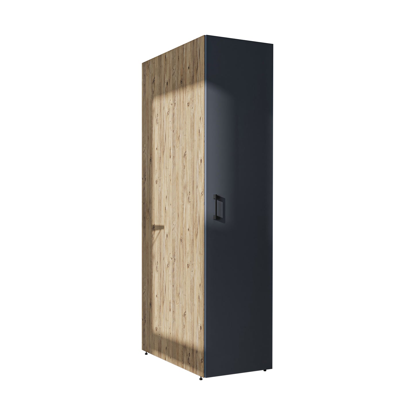 Roomart • DORA Hochschrank 45cm Breit • Weiß • Weiß Eiche • Eiche • Anthracit Eiche - waschmaschinenschrank, waschmaschinenregal, waschturm, schrank, weiß, waschmaschinen, unterschrank, waschmaschine, trockner, haushaltsschrank, schränke, badschrank, hoch