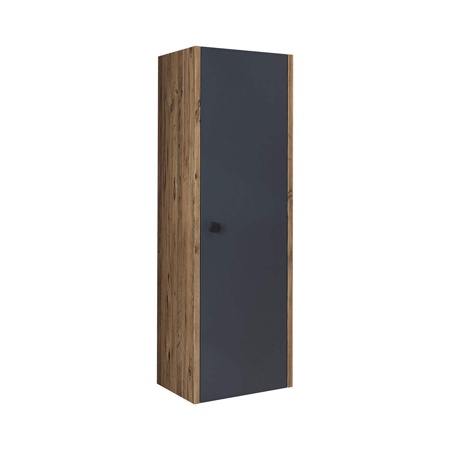 Roomart Seitenschrank „ADA“ – moderner 110 cm Bad-Hängeschrank mit Softclose – in Weiß, Eiche, Anthrazit oder Schwarz - Hängeschrank, wand,  hochschrank, hochschrank weiß, 60 cm breit, küche, waschküche, wohnzimmer, schmal, 40 cm breit landhausstil, stang