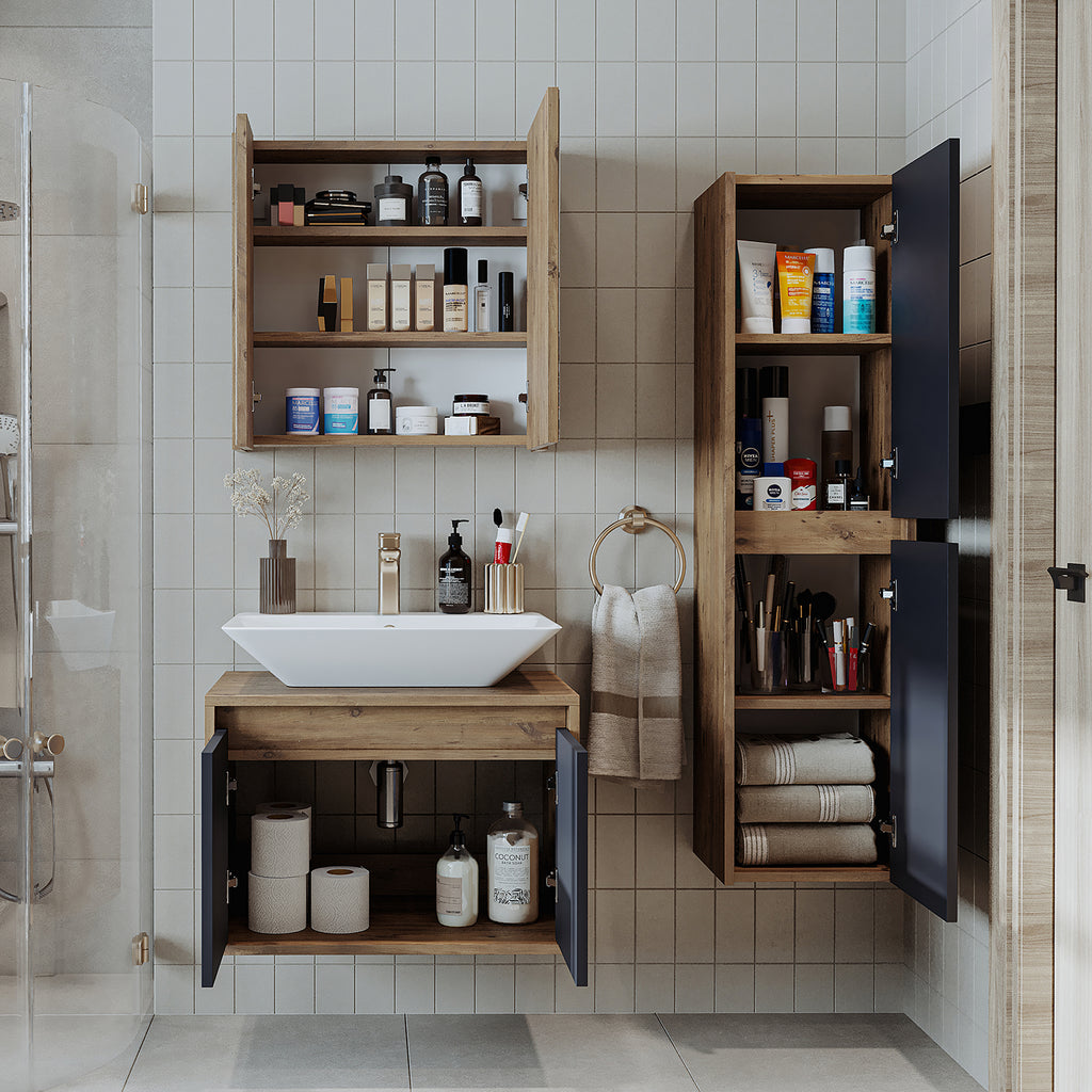 szafka łazienkowa z lustrem i oświetleniem o szerokości 80 cm, szafka łazienkowa o szerokości 60 cm, szafka łazienkowa z lustrem led, szafka łazienkowa z lustrem, szafka łazienkowa z lustrem o małej głębokości, oświetlenie łazienkowe, gniazdko łazienkowe, szafka łazienkowa z lustrem bambus, lustro łazienkowe z gniazdkiem, szafki łazienkowe, szafka łazienkowa z lustrem o szerokości 90 cm, szafka łazienkowa z lustrem 70, zestaw szafek łazienkowych 3 sztuki, włącznik światła z oświetleniem led, szafka łazienkowa z lustrem led, styl wiejski, dąb, czarny, antracyt, biały, wysoki połysk, połysk, dekor drewna