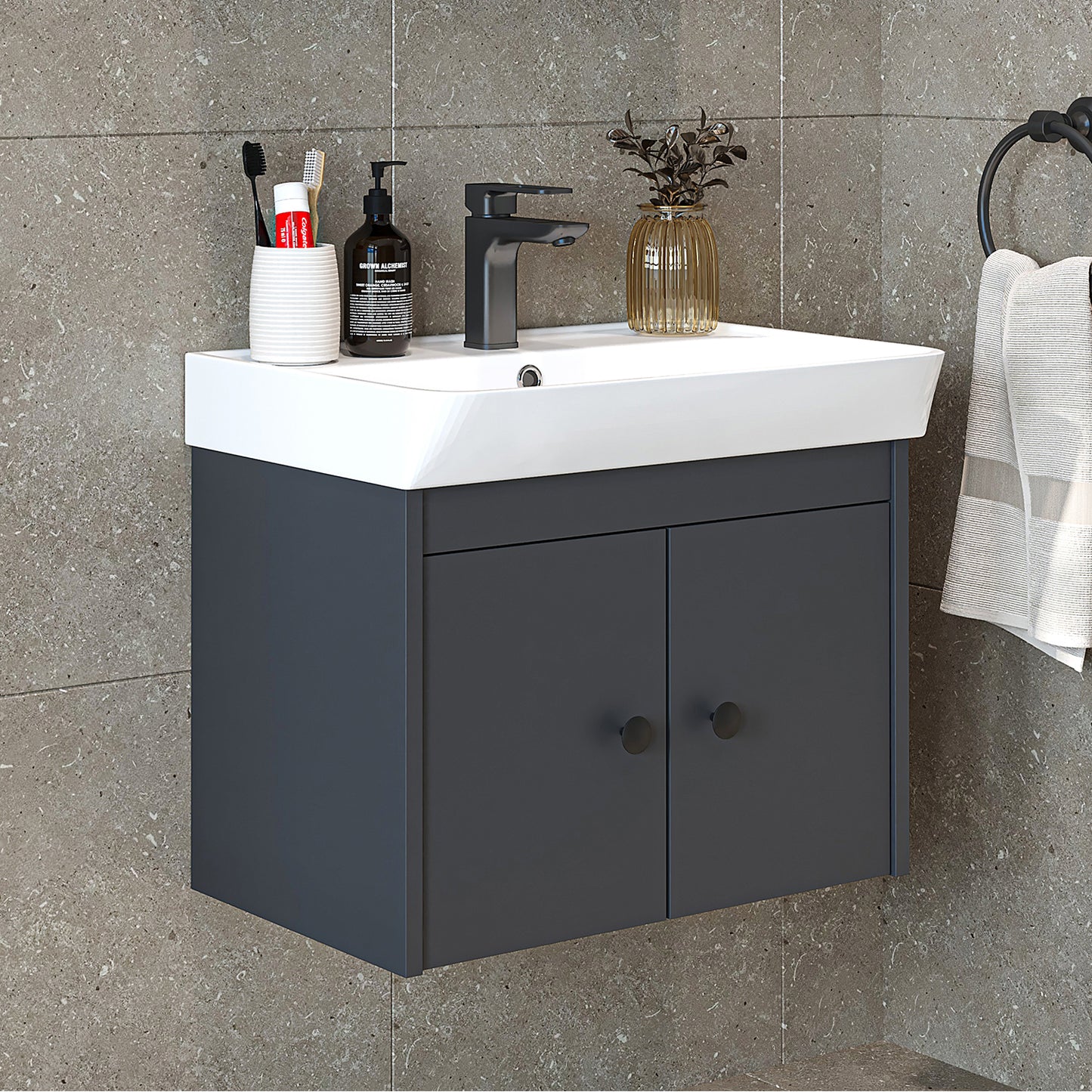 Set di mobili da bagno - ADA - Mobiletto con lavabo - Specchiera - Mobiletto laterale - Mobili da bagno - mobile da bagno, lavabo, mobili da bagno, mobile da bagno, bagno, con, mobiletto, mobili da bagno, set, lavabo, mobili, bagno, bagno