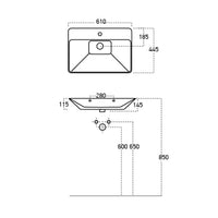 Roomart Badmöbel Set ATLANTIC 4-teilig, in 5 Farben, 65cm Unterschrank mit Keramikwaschbecken • Spiegelschrank • Hochschrank - spiegelschrank 80 cm breit, spiegelschränke fürs bad, badezimmer spiegelschrank mit beleuchtung, alibert schrank, badschrank mit
