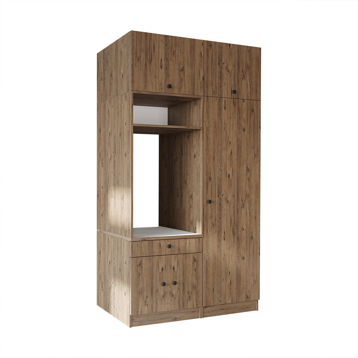 Roomart Waschmaschinenschrank SERIE 1, 127 cm, mit Hochschrank, in 3 Farben
