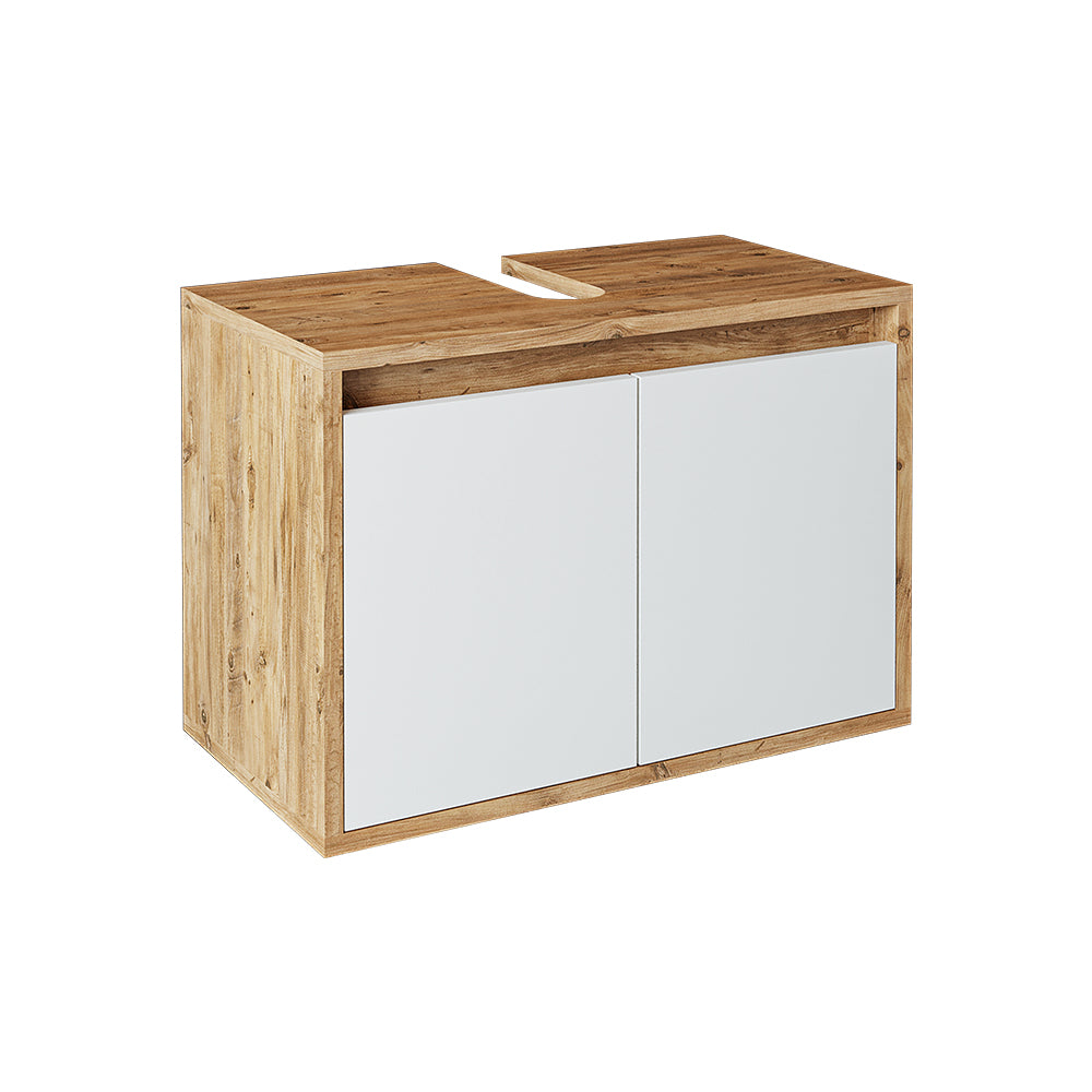 Roomart Badezimmer Unterschrank HBT:45x65x35 cm • Weiß • Eiche • Weiß-Eiche • Anthrazit Eiche