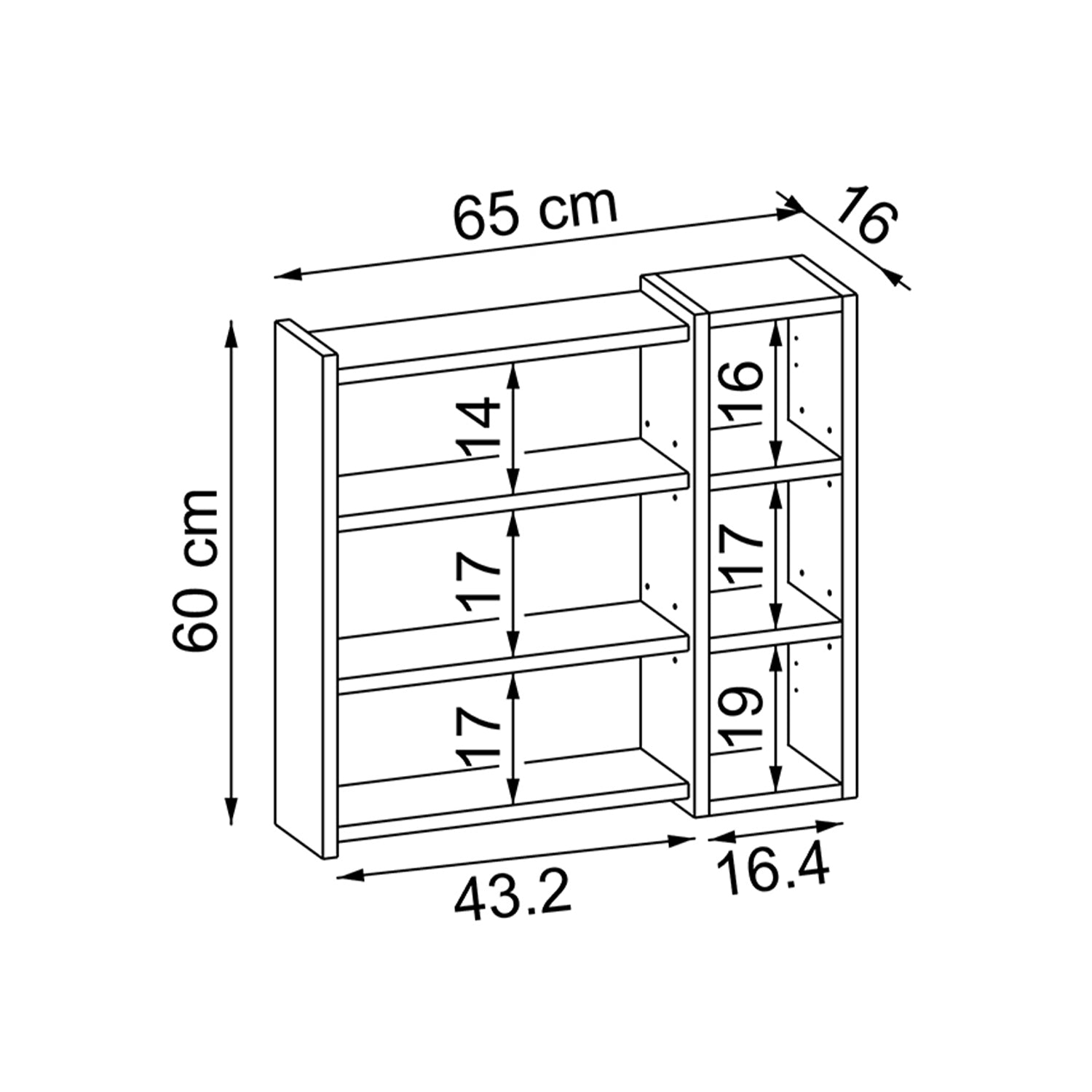 Roomart Badezimmerspiegelschrank "Lotus“ – 65/75/95 cm – in Eiche – moderner Badschrank mit Spiegel -  badezimmerspiegelschrank, mirror, lichtschalter, badspiegelschrank, geringe, tiefe, schiebetür, steckdose, eckspiegelschrank, smarter, badhängeschränkch