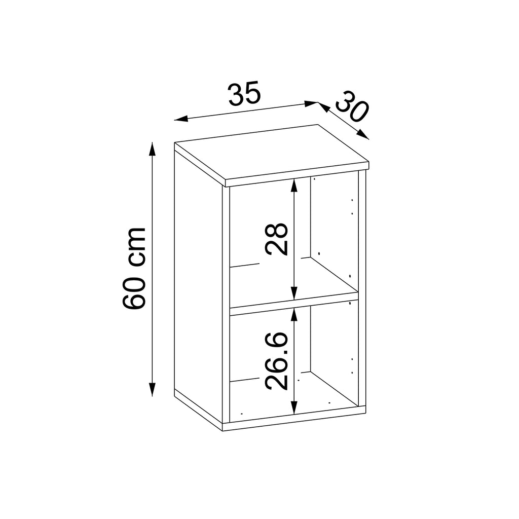 Roomart Seitenschrank „LOTUS“ – moderner Bad-Hängeschrank mit Softclose, 150 cm, 90 cm, 60 cm – in Anthrazit-Eiche, Eiche oder Weiß-Eiche -  Badmöbel - Hängeschrank, wand,  hochschrank, hochschrank weiß, 60 cm breit, küche, waschküche, wohnzimmer, schmal,