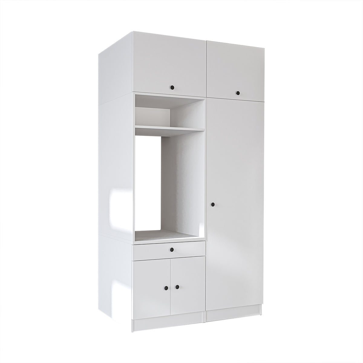 Roomart Waschmaschinenschrank SERIE 1, 127 cm, mit Hochschrank, in 3 Farben