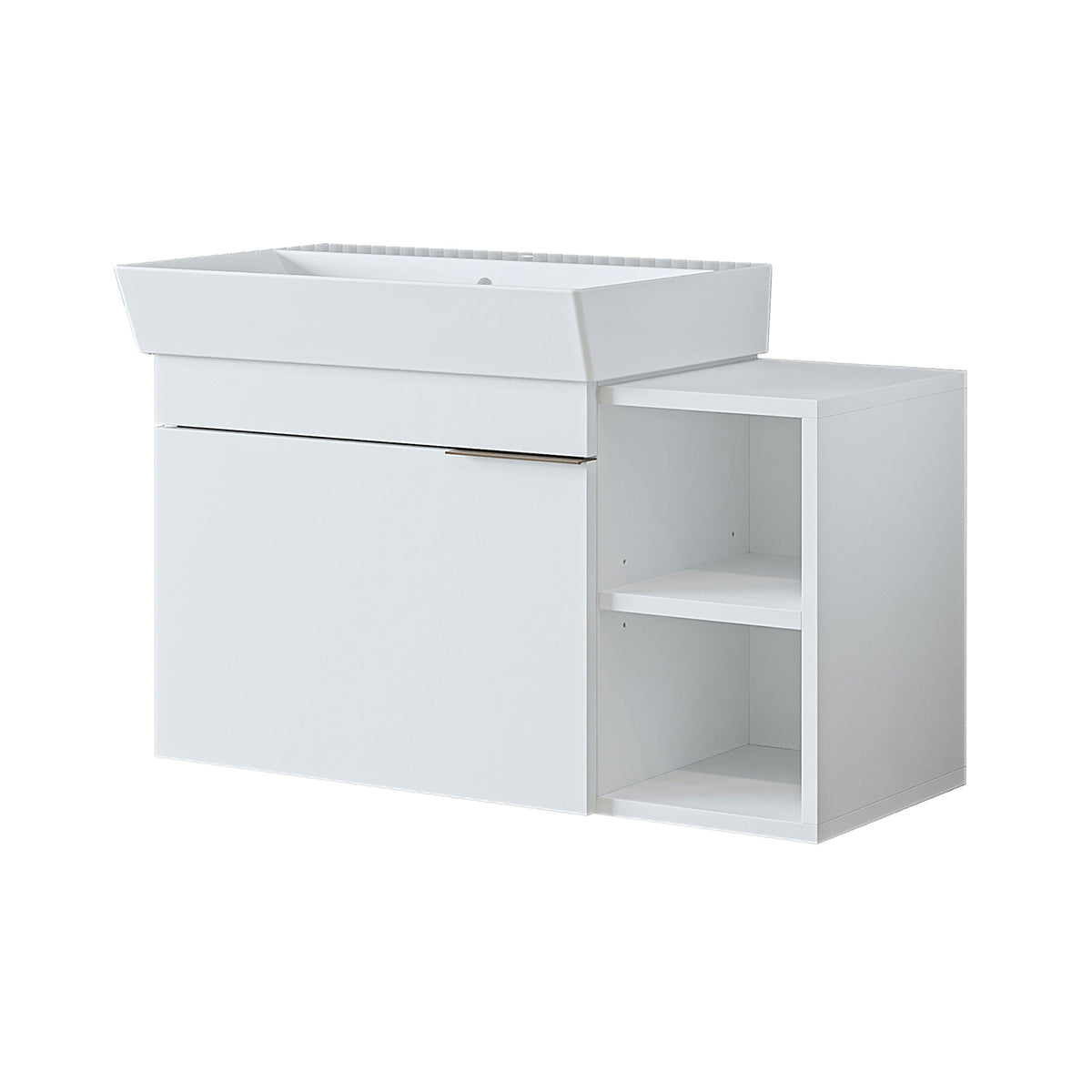 Roomart Badmöbel LYCIA 82 cm, Waschtisch mit Keramik-Waschbecken, in 4 Farben