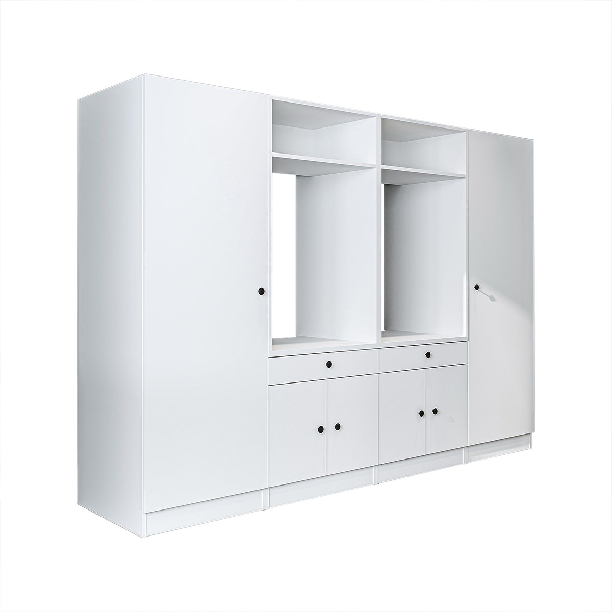 Roomart Waschmaschinenschrank SERIE 1 für 2 Maschinen mit Hochschrank, 194 cm, in 3 Farben
