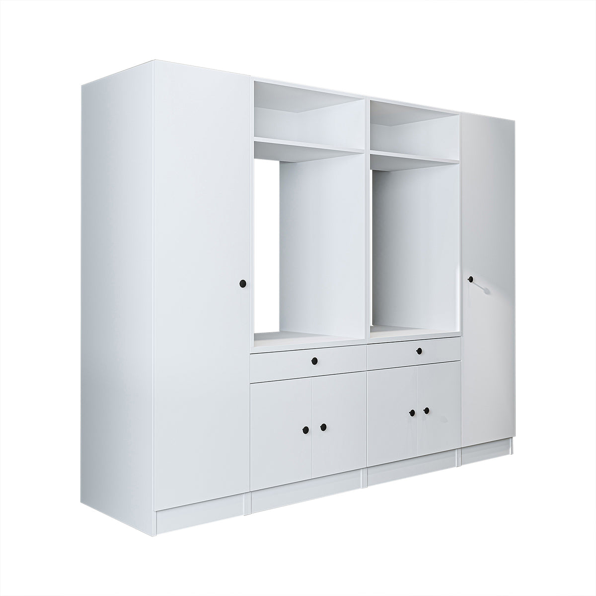 Ver detalles de Roomart Armario para lavadora y mueble alto para lavadero y cuarto de servicio - 224 cm de ancho - con práctico estante extraíble - disponible en blanco, roble o roble negro Roomart Armario para lavadora y mueble alto para lavadero y cuarto de servicio - 224 cm de ancho - con práctico estante extraíble - disponible en blanco, roble o roble negro