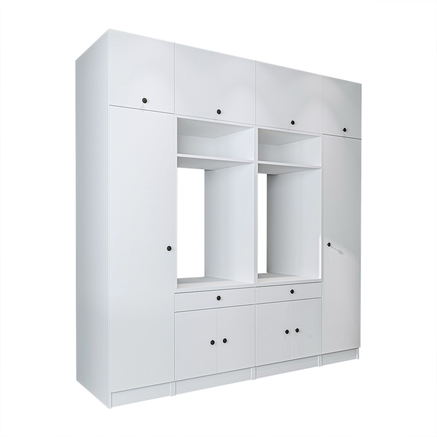 View details for Roomart Washing machine cabinet & wall unit for laundry room and utility room - 224 cm wide - with practical pull-out shelf - available in white, oak or black oak Roomart Washing machine cabinet & wall unit for laundry room and utility room - 224 cm wide - with practical pull-out shelf - available in white, oak or black oak