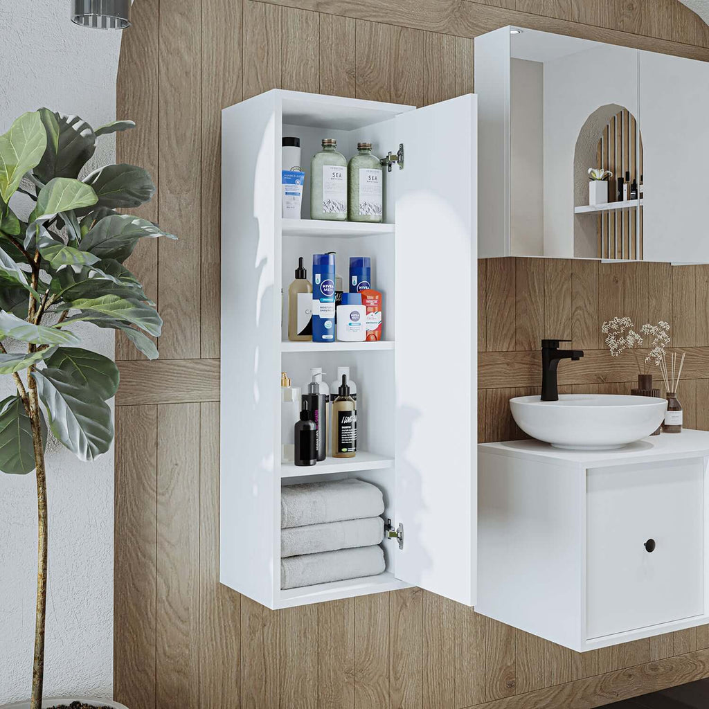 Dettagli per Roomart Set di mobili da bagno GUSTO 120 cm 4 pezzi con lavabo in ceramica Roomart Mobili da bagno - mobile da bagno, lavabo, mobili da bagno, mobile da bagno, bagno, con, vanità, mobili da bagno, set, lavabo, mobili