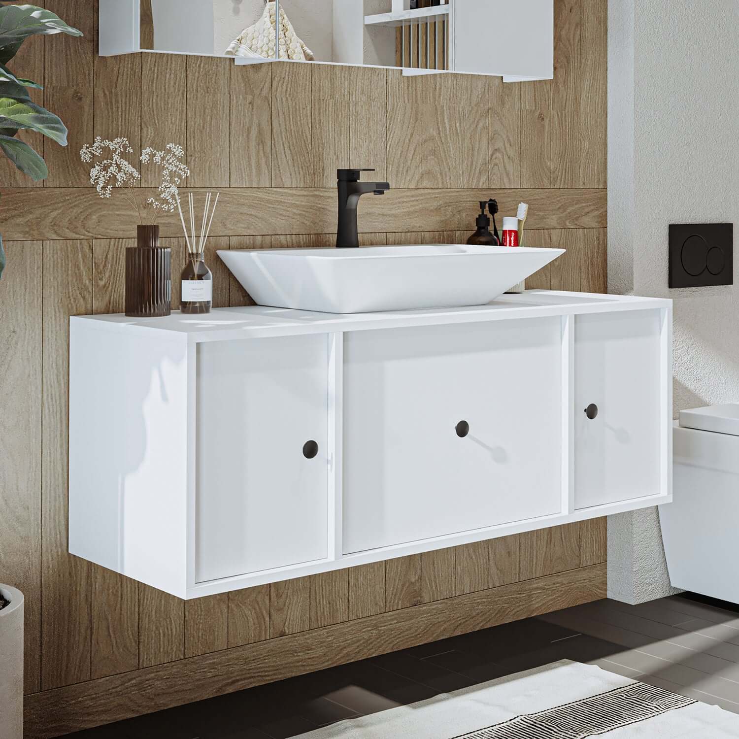 Roomart juego de muebles de baño GUSTO-ATL 120 cm 4 piezas con lavabo de cerámica- mueble de baño, lavabo, muebles de baño, mueble de baño, baño, con, mueble de baño, mueble de baño, juego, lavabo, muebles