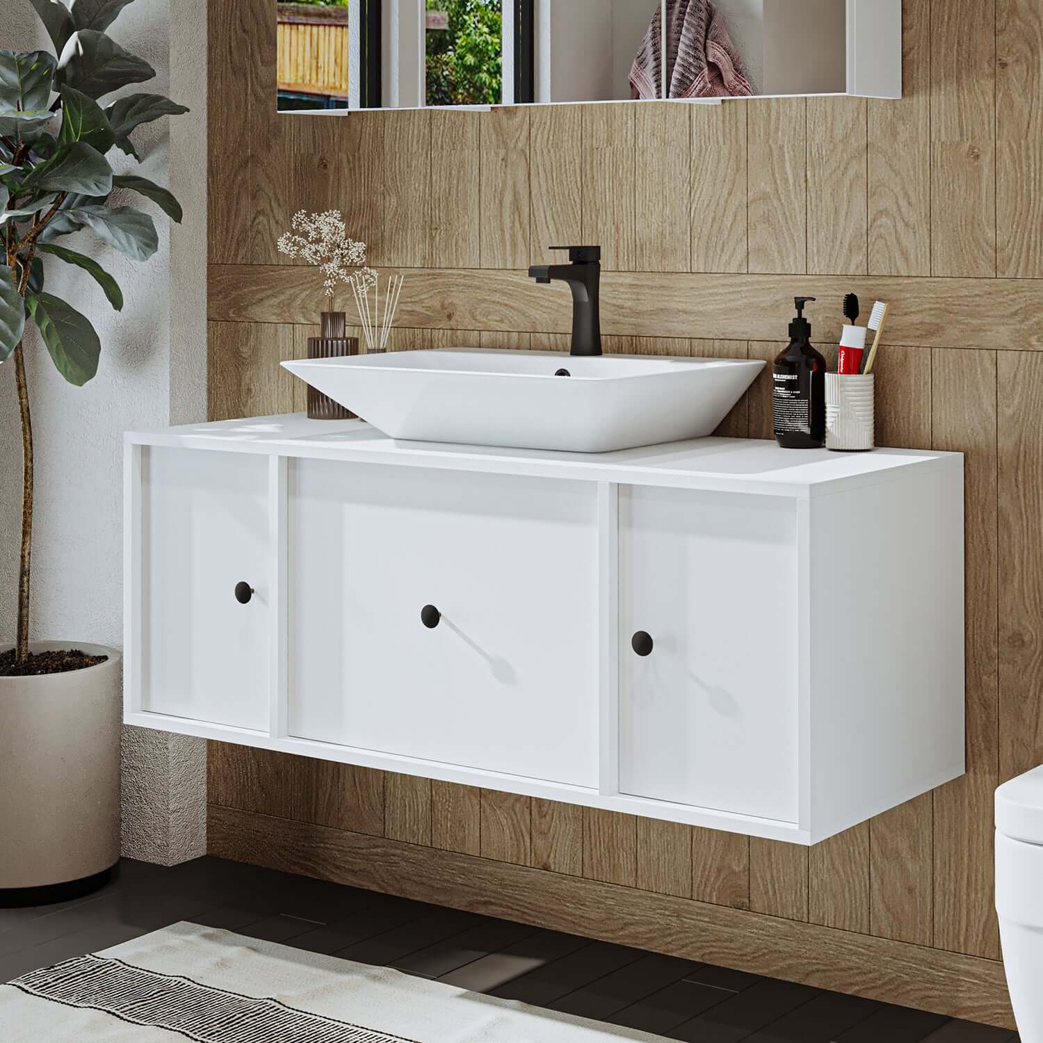 Roomart juego de muebles de baño GUSTO-ATL 120 cm 4 piezas con lavabo de cerámica- mueble de baño, lavabo, muebles de baño, mueble de baño, baño, con, mueble de baño, mueble de baño, juego, lavabo, muebles