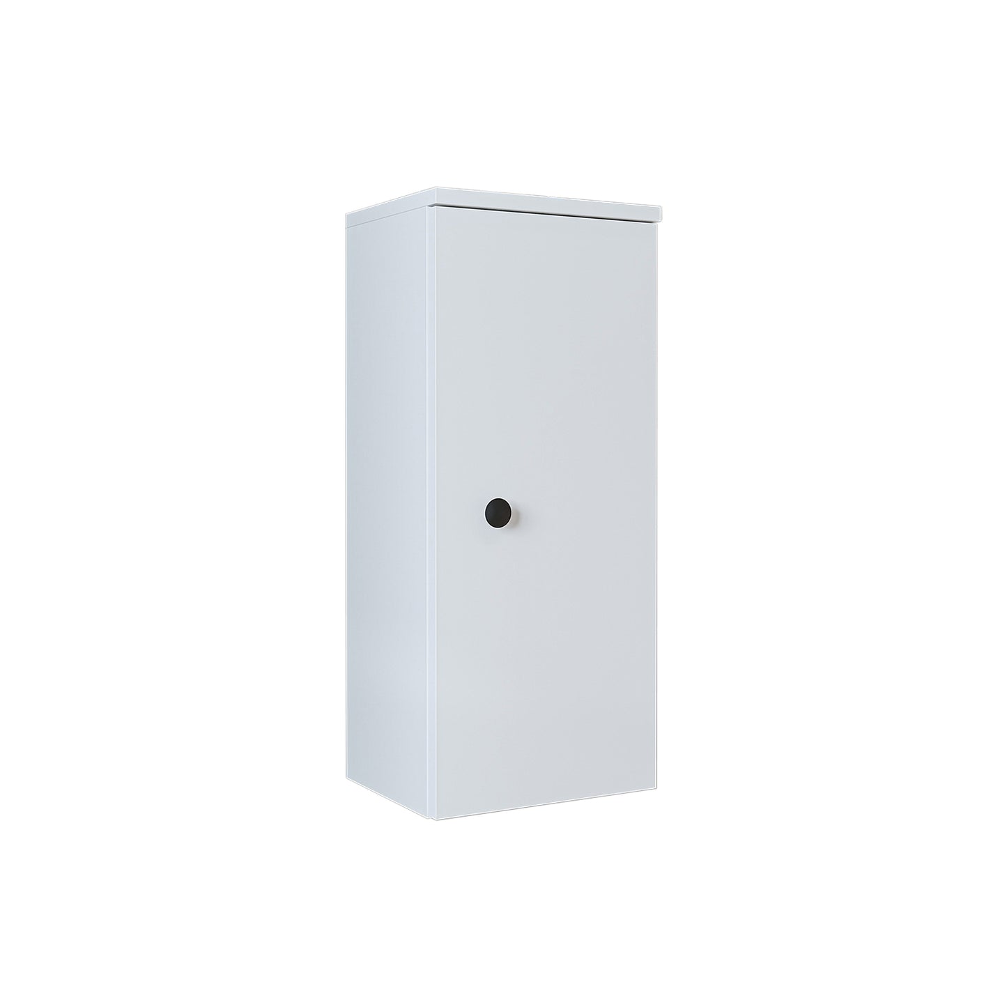 Roomart armario lateral "Punto" - moderno, compacto armario de pared para baño de 70 cm con cierre suave - en blanco, roble blanco, roble o roble antracita - armario de pared, pared, armario alto, armario alto blanco, 60 cm de ancho, cocina, lavadero, salón, estrecho, 40 cm de ancho