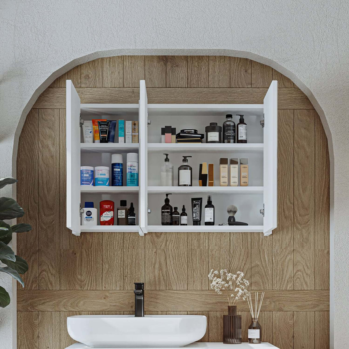 Roomart Badezimmermöbel Set GUSTO-ATL 90 cm - badezimmerschrank, waschbecken, badezimmermöbel, badschrank, badezimmer, mit, unterschrank, badmöbel, set, waschtisch, möbel, badezimmermãbel, bad, badezimmerschränke