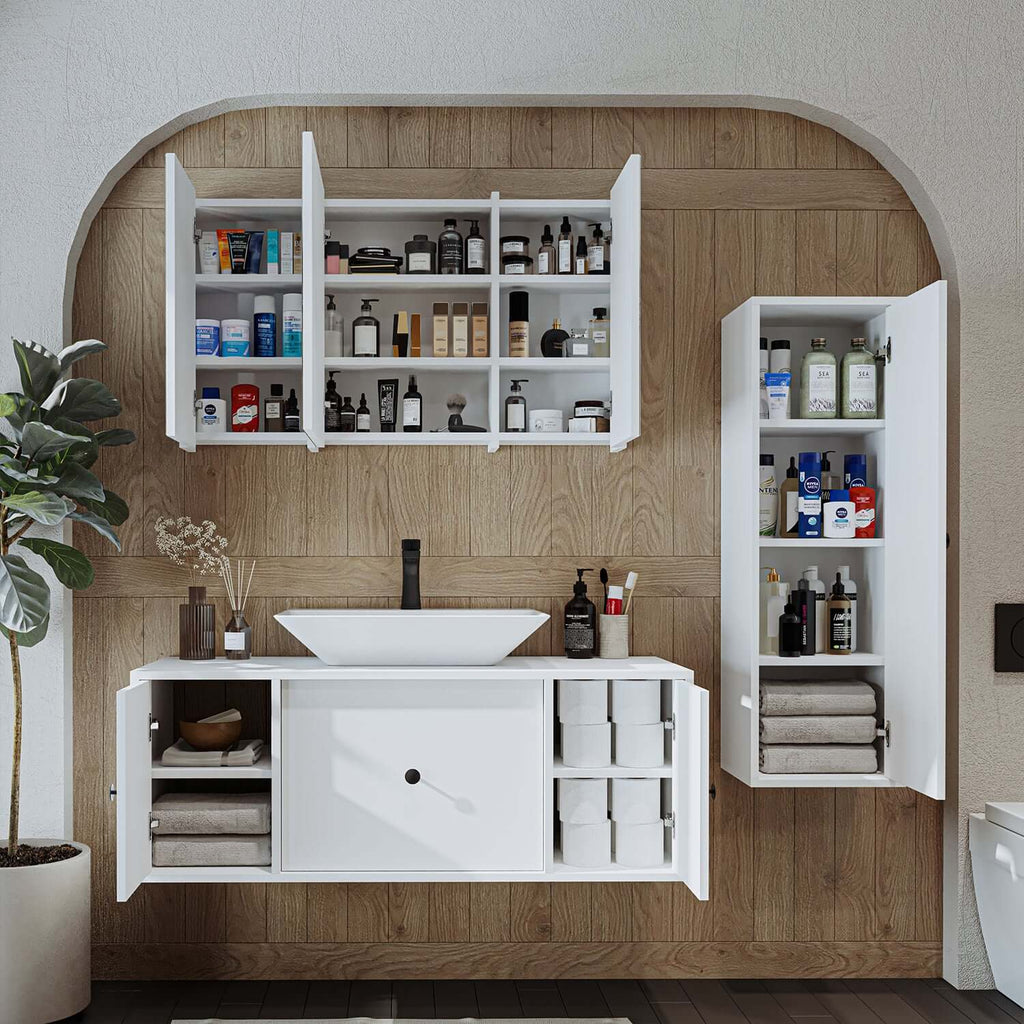 Roomart bathroom furniture set GUSTO-ATL 120 cm 4 pieces with ceramic washbasin- bathroom cabinet, washbasin, bathroom furniture, bathroom cabinet, bathroom, with, vanity unit, bathroom furniture, set, washbasin, furniture