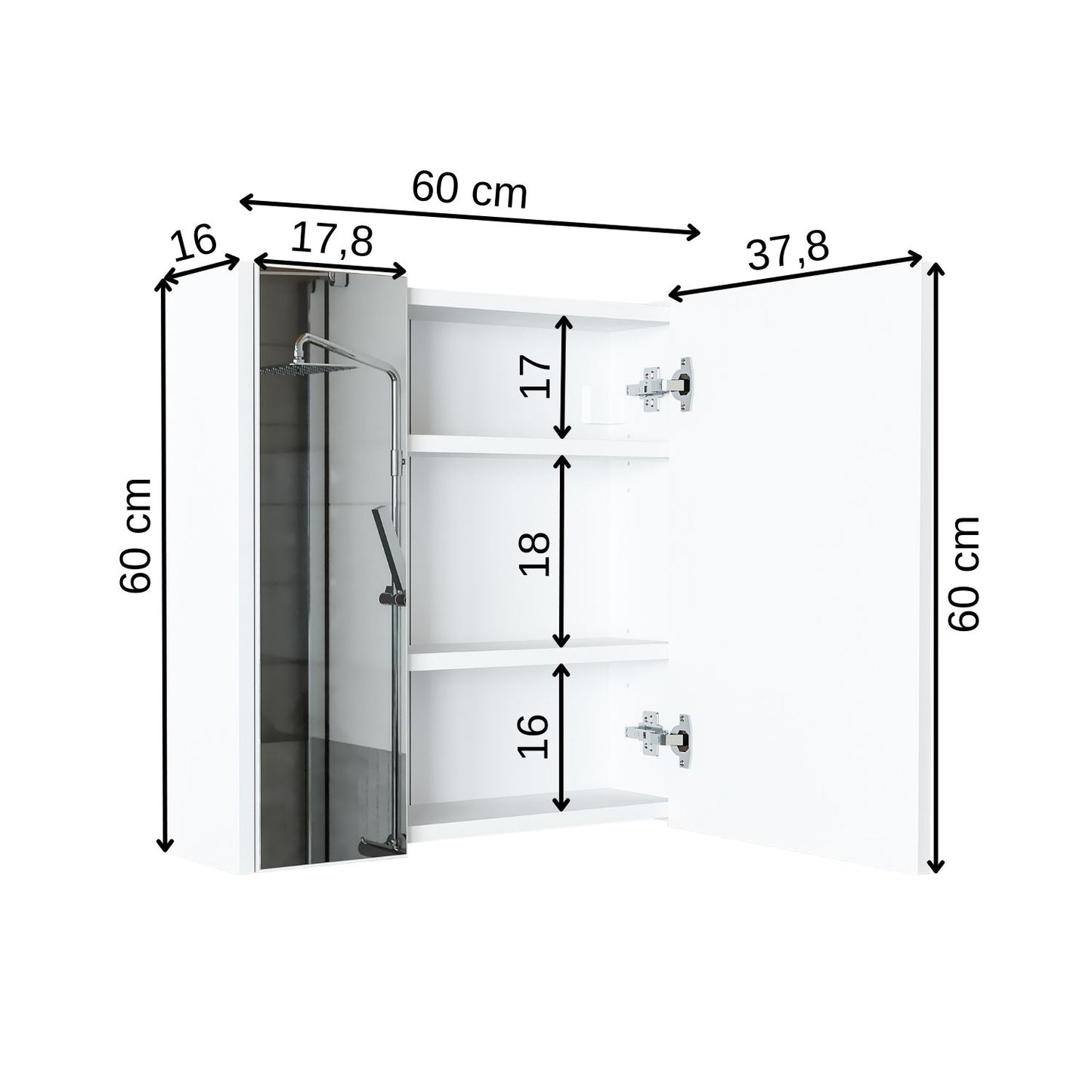 Roomart juego de muebles de baño MELONA 3 piezas, en 4 colores, mueble lavabo 65cm - mueble con espejo - mueble alto- muebles de baño, juego, lavabo, lavabo, baño, muebles, muebles de baño, baño, mueble lavabo, cm, ancho, moderno, lavabo, profundo, con, mueble lavabo