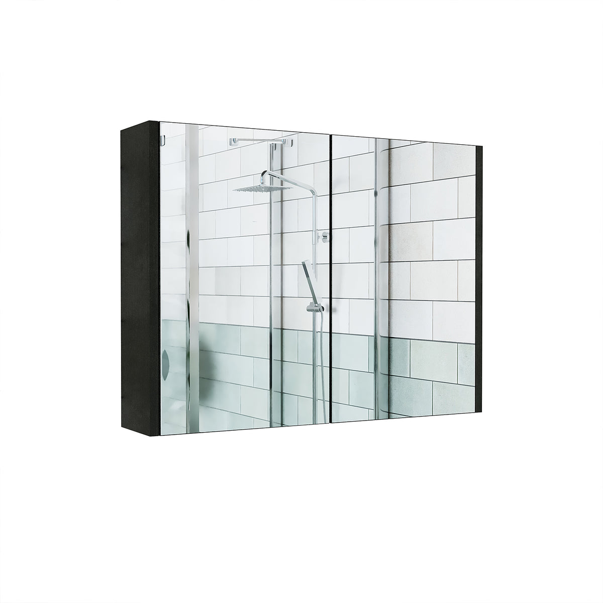 Roomart, Armoire de salle de bain miroir, 80 cm, 60 cm, Meuble de salle de bain, Couleurs blanc & chêne - armoire de salle de bain, lavabo, meuble de salle de bain, armoire de salle de bain, avec, meuble bas, meuble de salle de bain, ensemble, lavabo, meubles, meuble de salle de bain, salle de bain