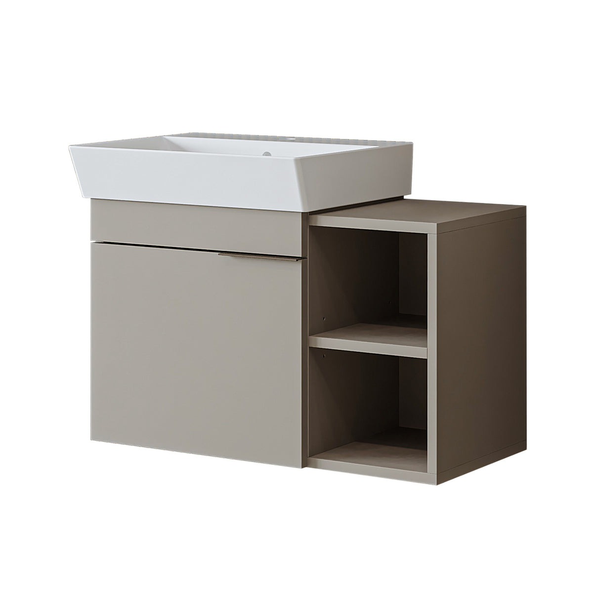 Roomart Badmöbel LYCIA 72 cm, Waschtisch mit Keramik-Waschbecken, in 4 Farben