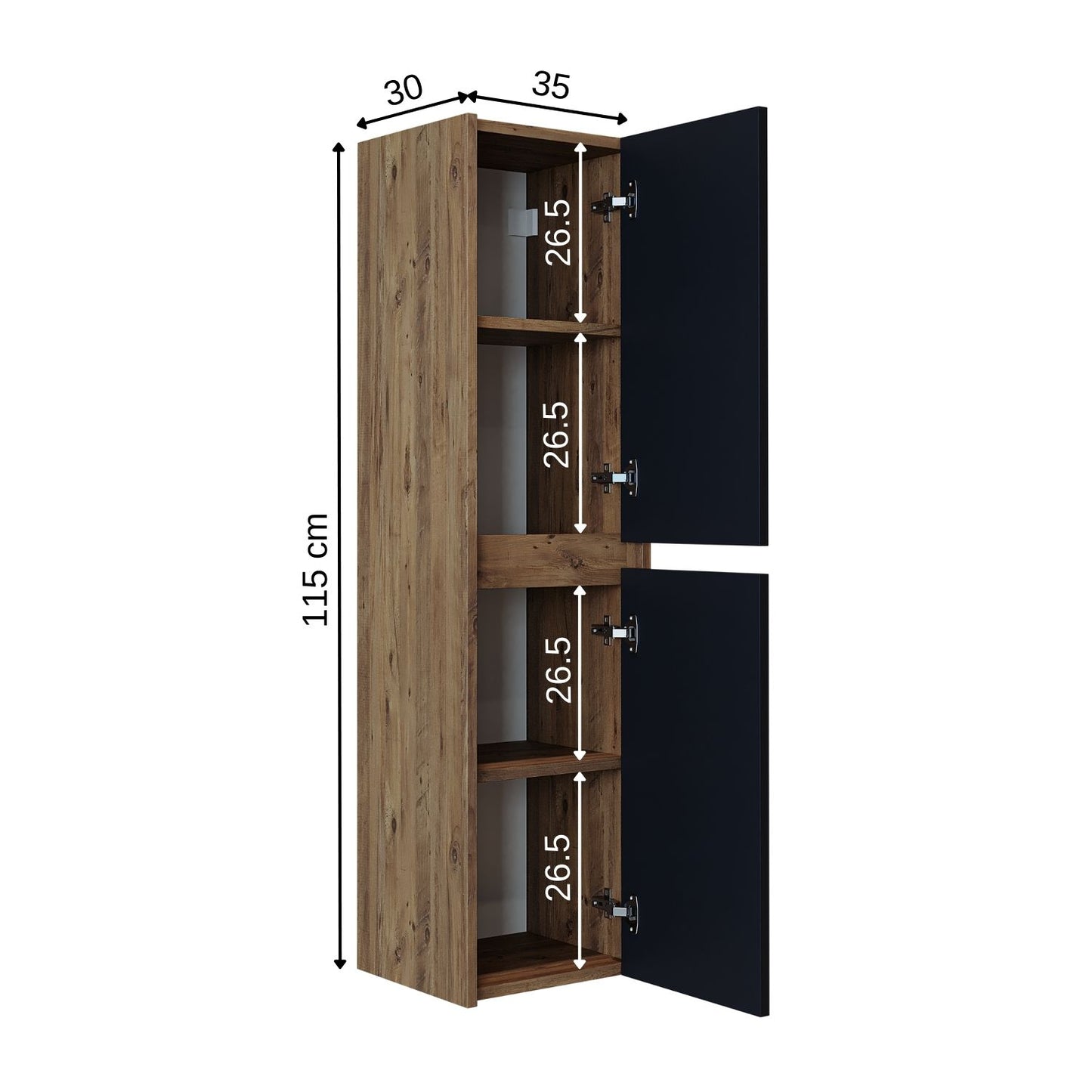 Roomart juego de muebles de baño MELONA 3 piezas, en 4 colores, mueble lavabo 65cm - mueble con espejo - mueble alto- muebles de baño, juego, lavabo, lavabo, baño, muebles, muebles de baño, baño, mueble lavabo, cm, ancho, moderno, lavabo, profundo, con, mueble lavabo