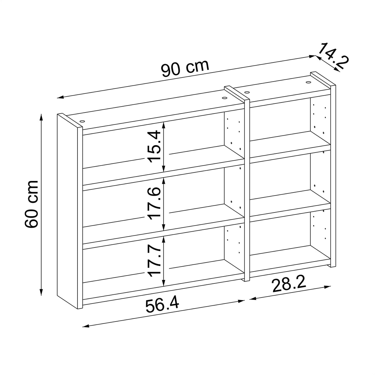 Roomart Badezimmerspiegelschrank "Gusto“ – 75/90/105 cm – in Weiß oder Eiche – moderner Badschrank mit Spiegel Roomart Badezimmerspiegelschrank "Gusto“ – 75/90/105 cm – in Weiß oder Eiche – moderner Badschrank mit Spiegel- badezimmerspiegelschrank, mirro