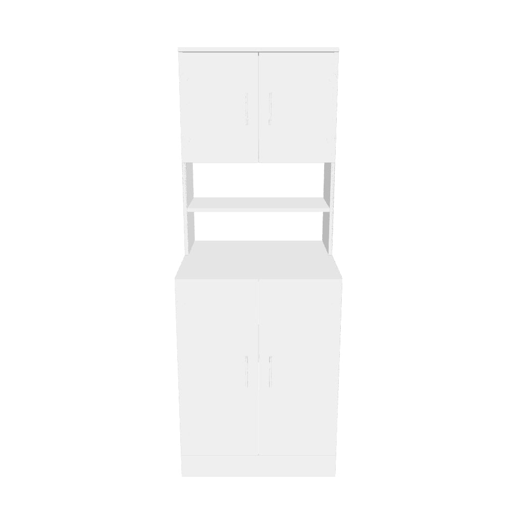 Roomart, bathroom washing machine cabinet ATRIA, washing machine superstructure, WHT: 70 x 180 x 69 cm, in white oak, oak, anthracite oak, white