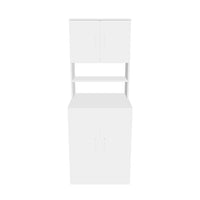 Roomart, Badezimmer Waschmaschinenschrank ATRIA,  Waschmaschinenüberbau,  BHT: 70 x 180 x 69 cm, in Weiß-Eiche, Eiche, Anthrazit Eiche, Weiß