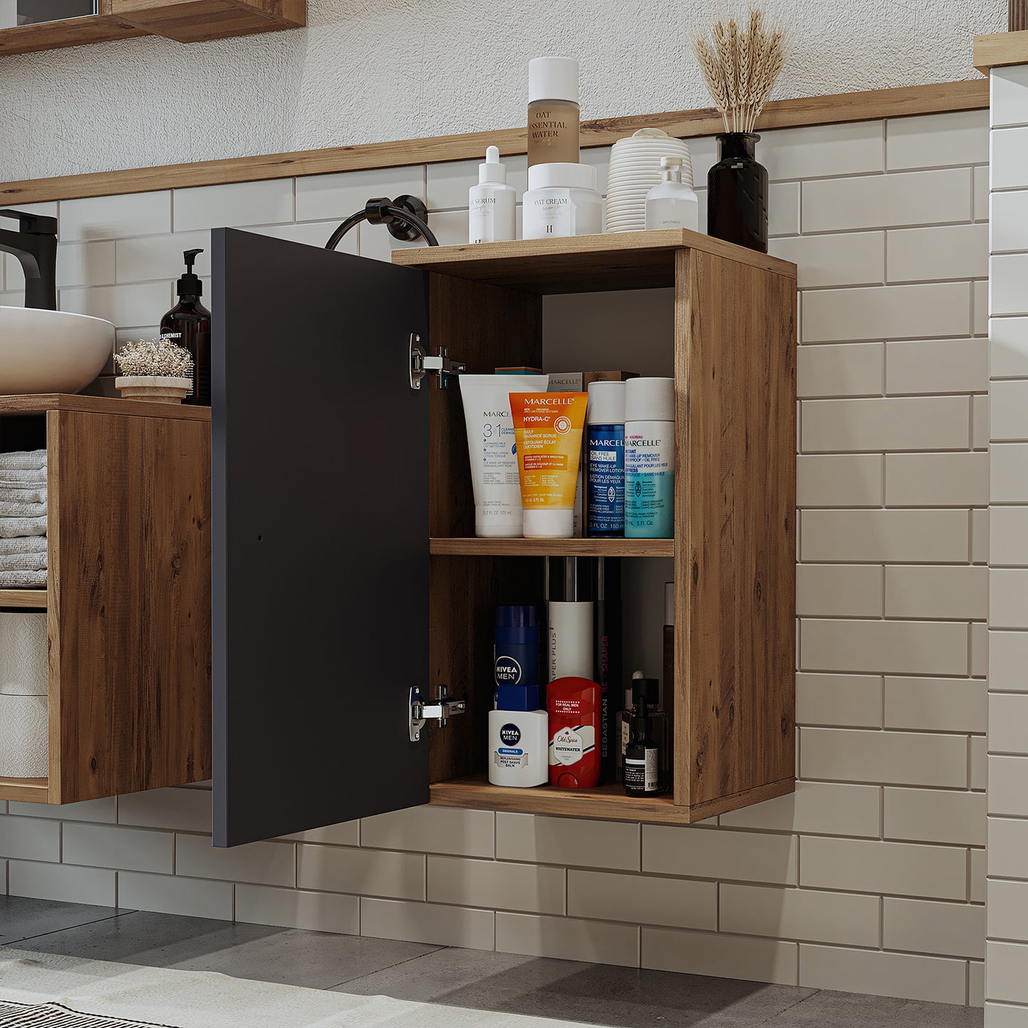 Set di mobili da bagno LOTUS 95 cm 4 pezzi con lavabo in ceramica - mobile da bagno, lavabo, mobile da bagno, mobile da bagno, bagno, con, mobiletto, mobile da bagno, set, lavabo, mobili, mobili da bagno, bagno, mobili da bagno, stretto, stretto
