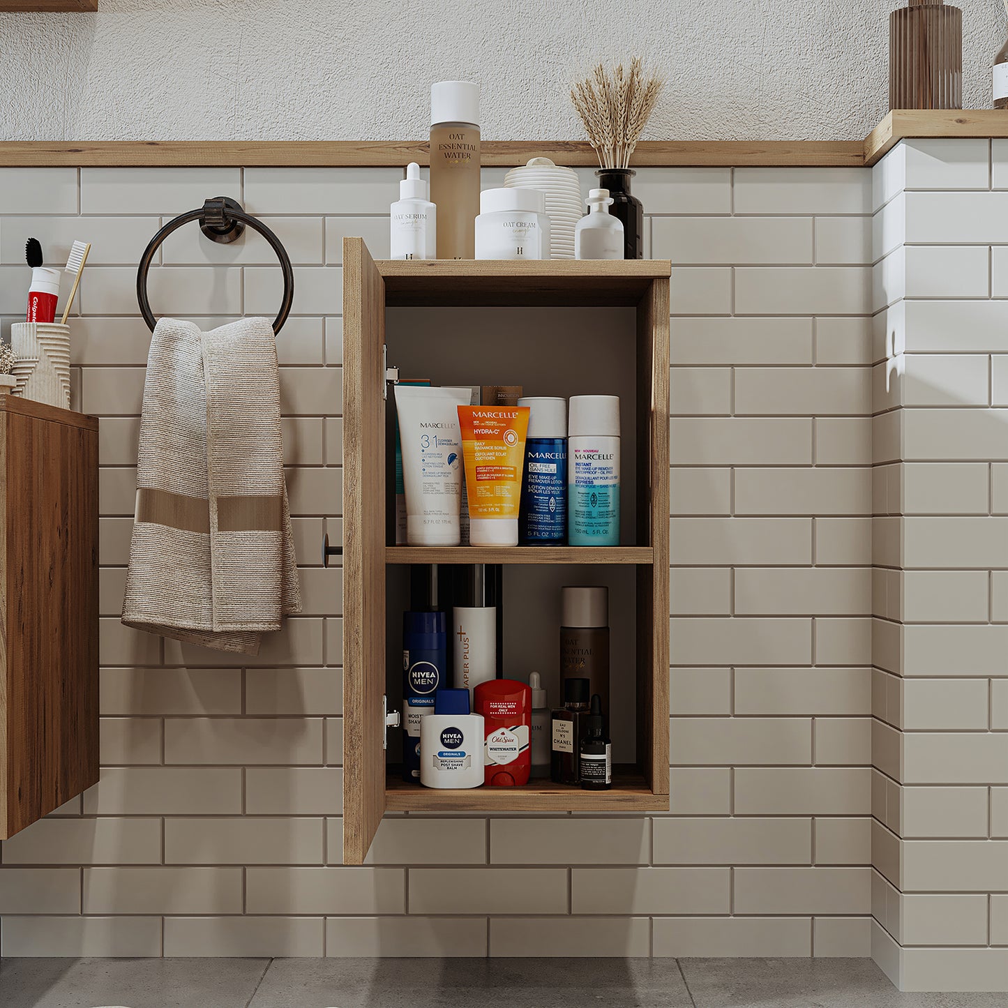 Roomart Badezimmermöbel Set LOTUS 75 cm 4 Teilig mit Keramik Waschbecken - badezimmerschrank, waschbecken, badezimmermöbel, badschrank, badezimmer, mit, unterschrank, badmöbel, set, waschtisch, möbel, badezimmermãbel, bad, badezimmerschränke, schmal, schm