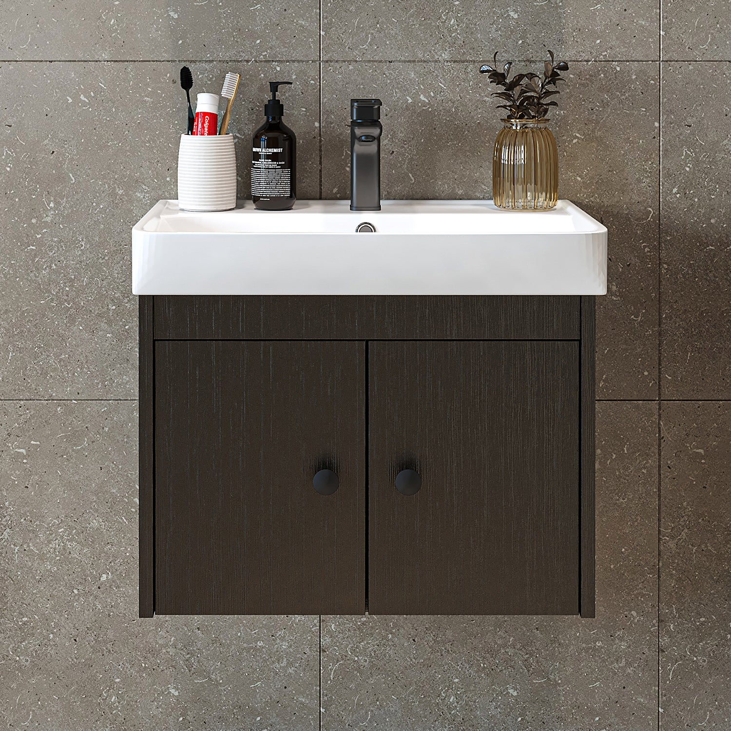 Bathroom furniture set - ADA - Vanity unit with washbasin - Mirror cabinet - Side cabinet - Bathroom furniture - bathroom cabinet, washbasin, bathroom furniture, bathroom cabinet, bathroom, with, vanity unit, bathroom furniture, set, washbasin, furniture, bathroom, bathroom