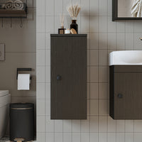 Roomart armario lateral "Punto" - moderno, compacto armario de pared para baño de 70 cm con cierre suave - en blanco, roble blanco, roble o roble antracita - armario de pared, pared, armario alto, armario alto blanco, 60 cm de ancho, cocina, lavadero, salón, estrecho, 40 cm de ancho