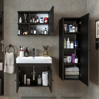 Bathroom furniture set - ADA - Vanity unit with washbasin - Mirror cabinet - Side cabinet - Bathroom furniture - bathroom cabinet, washbasin, bathroom furniture, bathroom cabinet, bathroom, with, vanity unit, bathroom furniture, set, washbasin, furniture, bathroom, bathroom