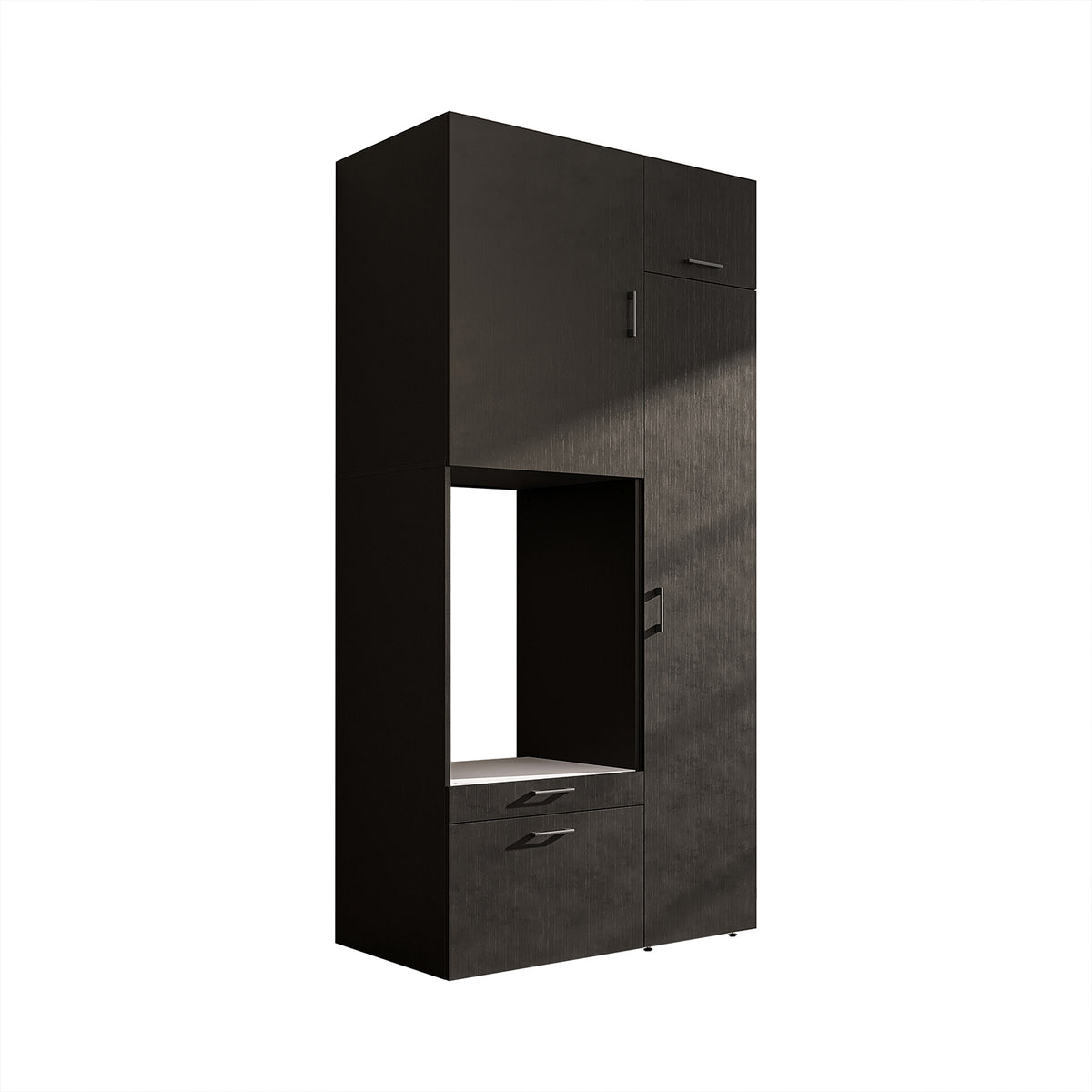 Roomart Waschmaschinenschrank SERIE 2, 112 cm, mit Hochschrank und Ausziehbrett, in 3 Farben