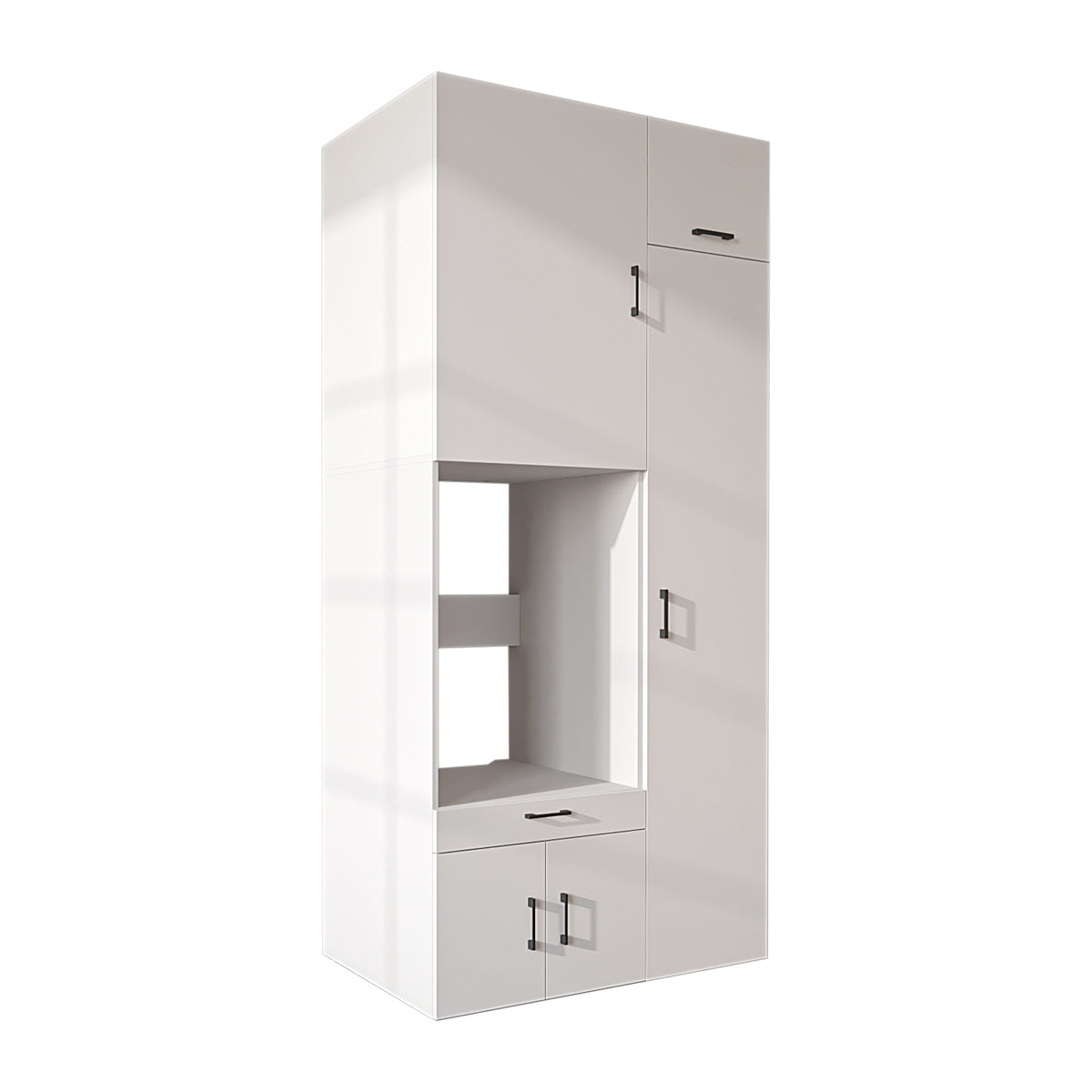 Roomart Waschmaschinenschrank SERIE 3 112 cm, Weiß, 240 cm hoch
