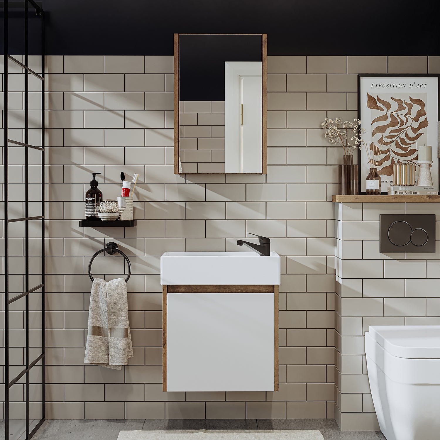 mueble de baño, lavabo, mueble de baño, mueble de baño, baño, con, mueble de baño, mueble de baño, conjunto, lavabo, mueble, baño, armarios de baño, armario, baño, invitados, wc, armario lavadora, estante lavadora, armario sobrebañera