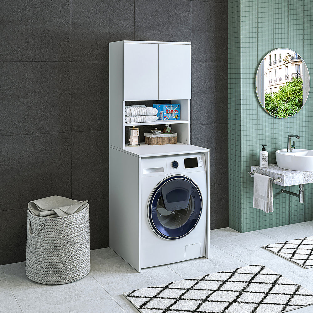 waschmaschinenschrank, waschmaschinenregal, waschturm, schrank, weiß, waschmaschinen, unterschrank, waschmaschine, trockner, haushaltsschrank, schränke, badschrank, hochschrank, badezimmer, waschmaschinenschränke, küche, überbauschrank, für, und, waschküc