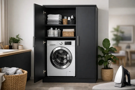 Waschmaschinenschrank schwarz richtig wählen