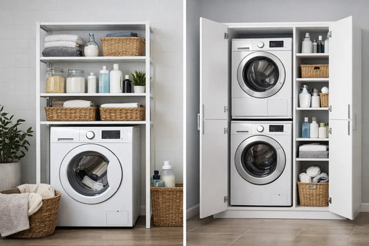 Waschmaschinenregal vs. Waschmaschinenschrank