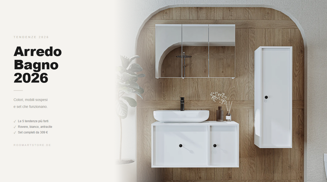 Arredo bagno 2026 — tendenze, colori e mobili che funzionano
