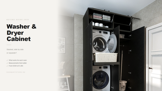 Washing Machine and Dryer Cabinet — Stacked, Side by Side or Separate?
