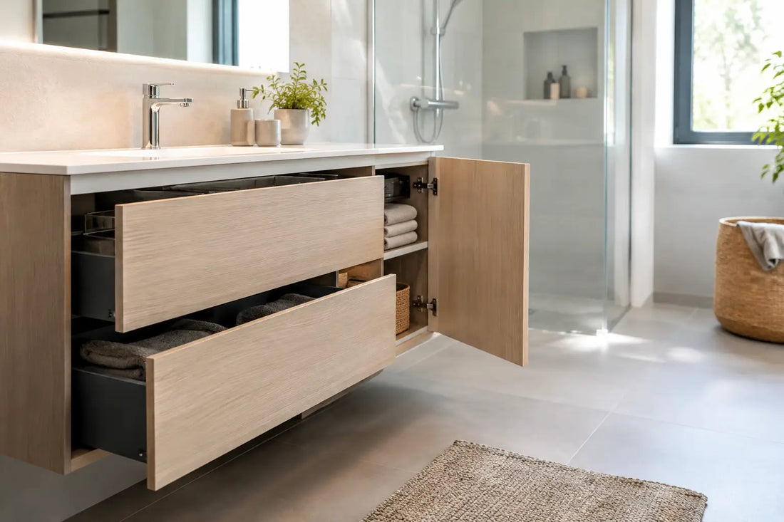 Schubladen und Türen im Badezimmer richtig planen