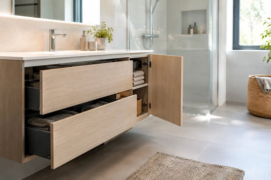 Schubladen und Türen im Badezimmer richtig planen