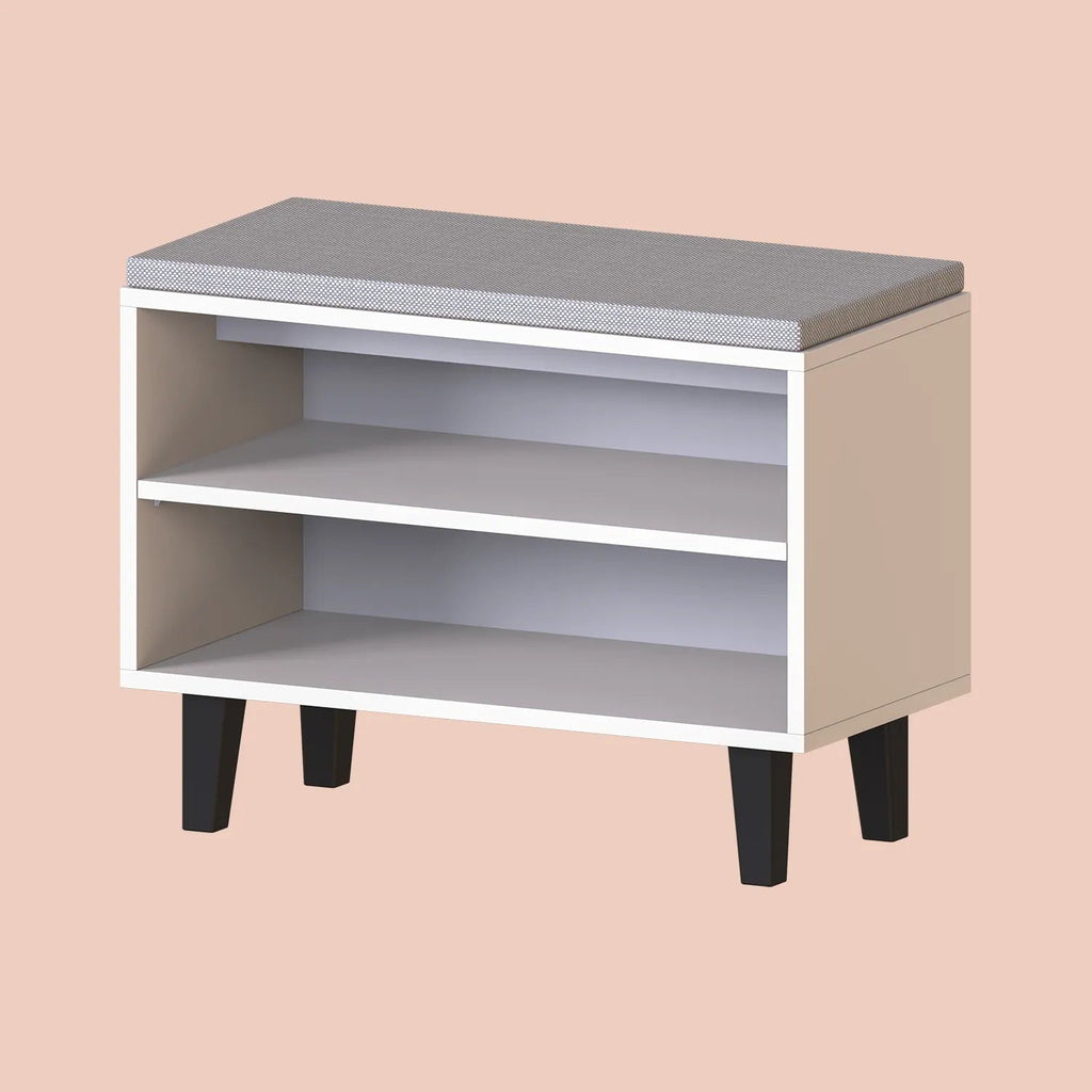 Roomart Sitzbank NORD mit 2 offenen Schuhfächern und Sitzkissen, 73,6 cm, in 2 Farben