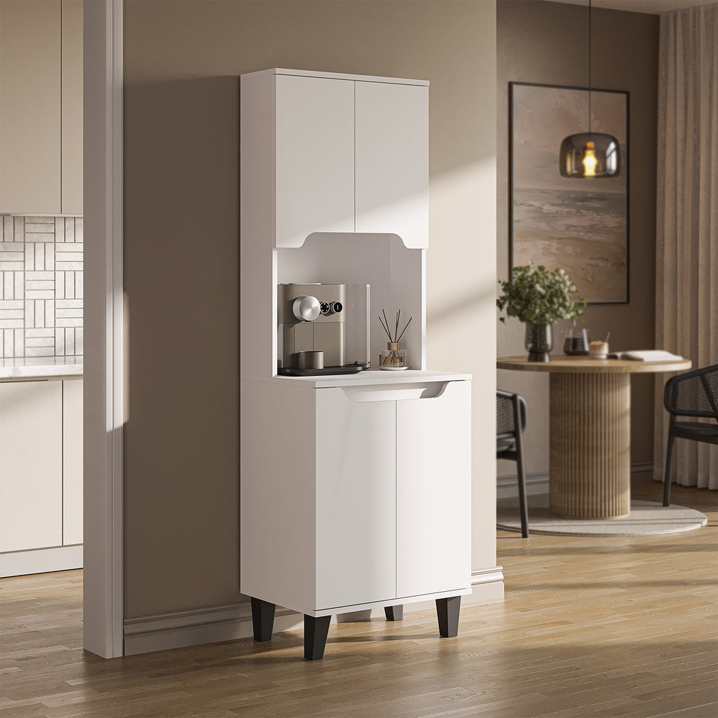 Roomart Küchenschrank DEFNE, 182 cm, mit offener Nische für Kaffeemaschine, in 5 Farben