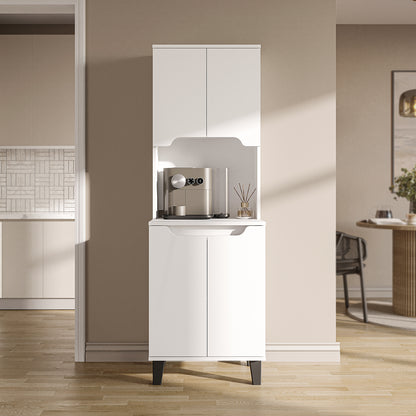 Roomart Küchenschrank DEFNE, 182 cm, mit offener Nische für Kaffeemaschine, in 5 Farben