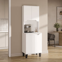 Roomart Küchenschrank DEFNE, 182 cm, mit offener Nische für Kaffeemaschine, in 5 Farben