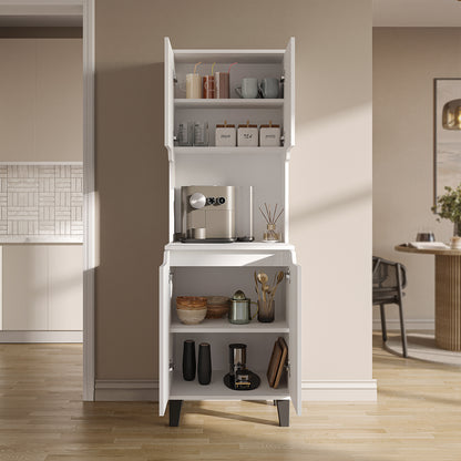 Roomart Küchenschrank DEFNE, 182 cm, mit offener Nische für Kaffeemaschine, in 5 Farben
